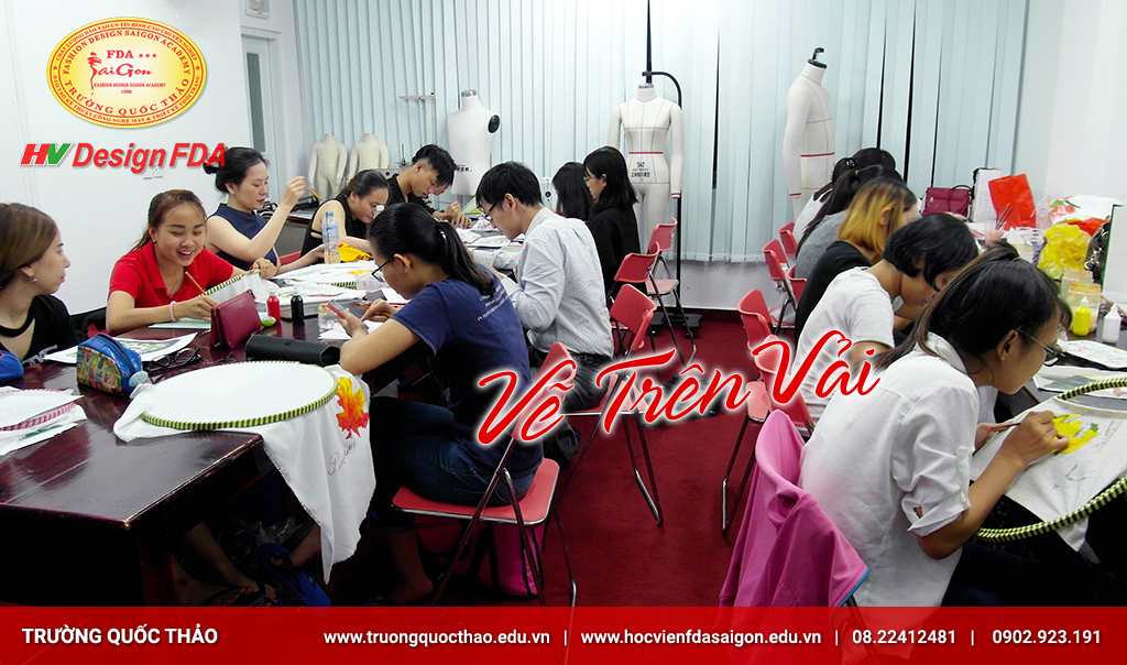 Dạy vẽ trên vải day ve tren vai