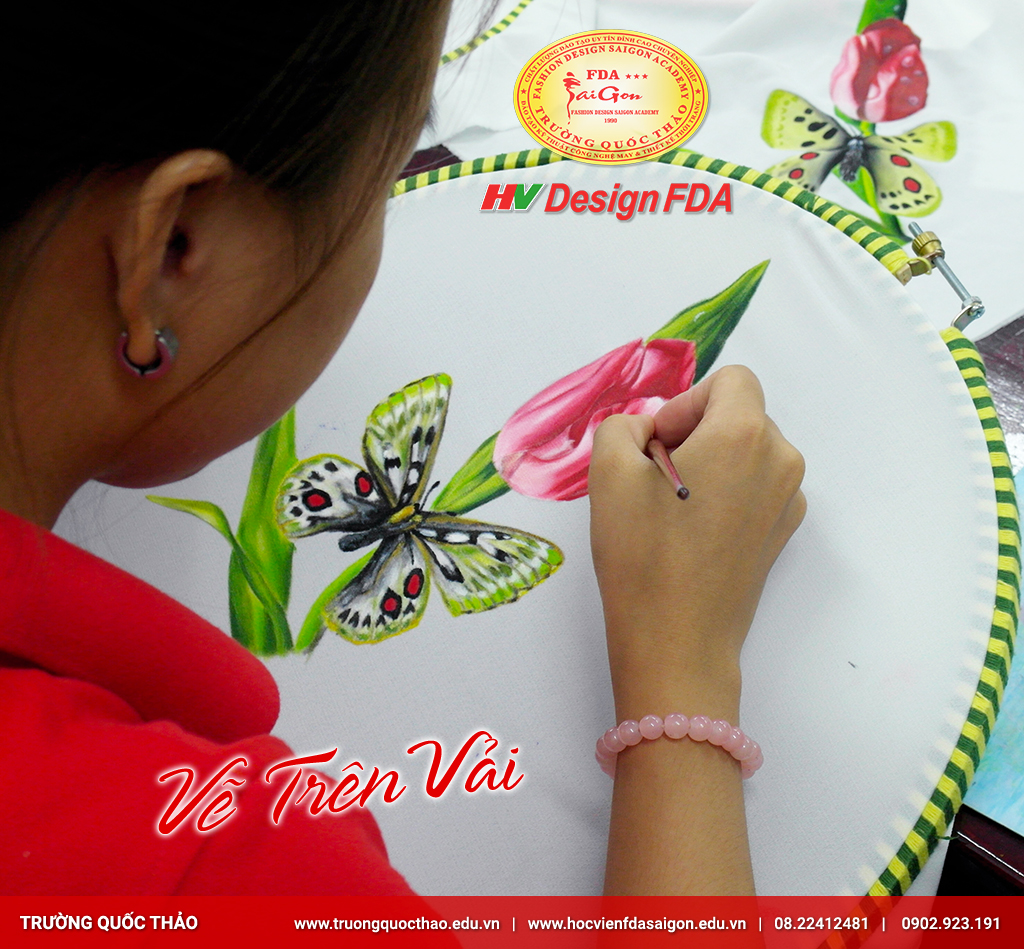 Dạy vẽ trên vải day ve tren vai