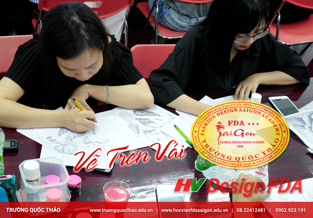 Dạy vẽ trên vải day ve tren vai