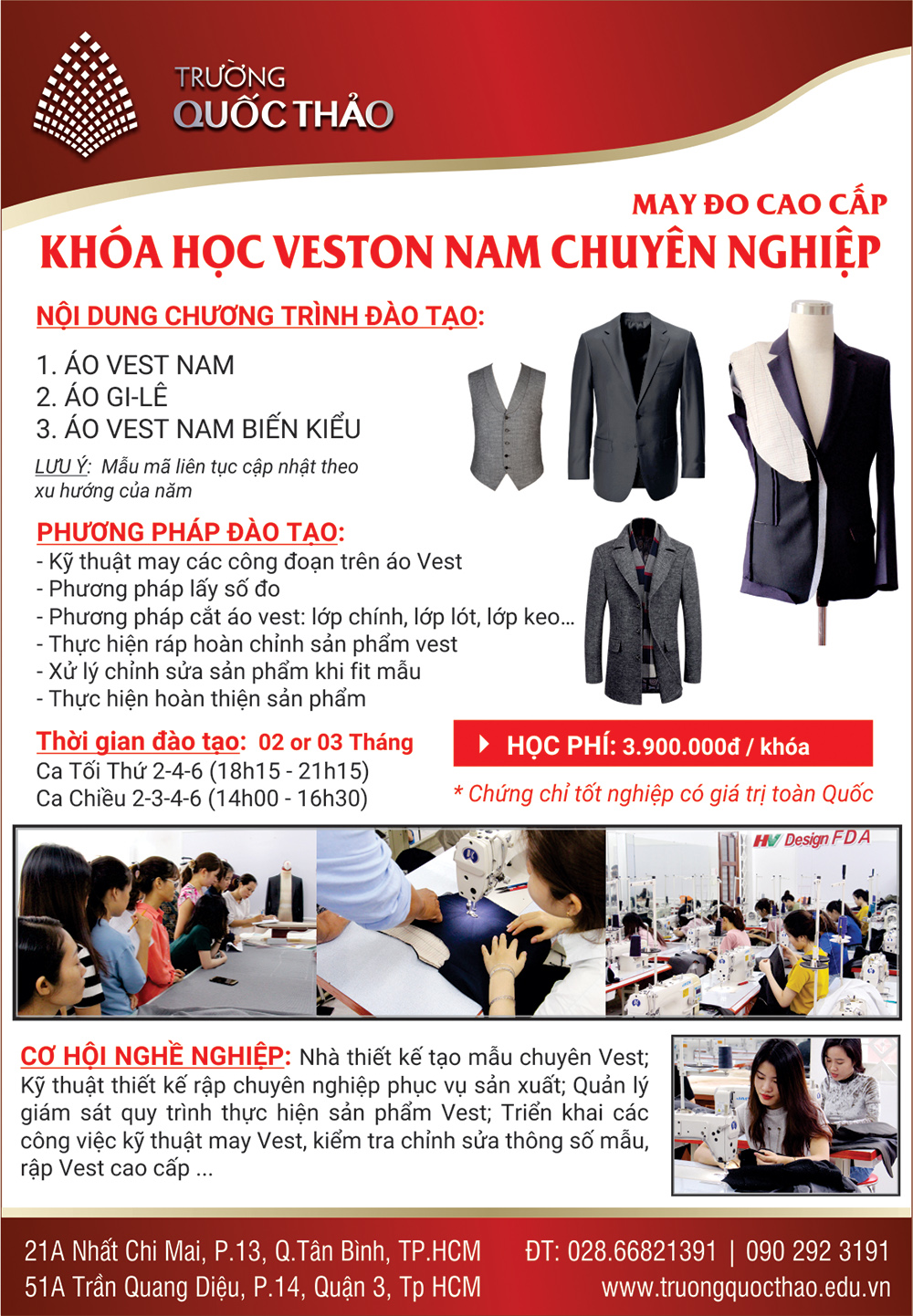Dạy cắt may vest nam cao cấp day cat may vest nam cao cap