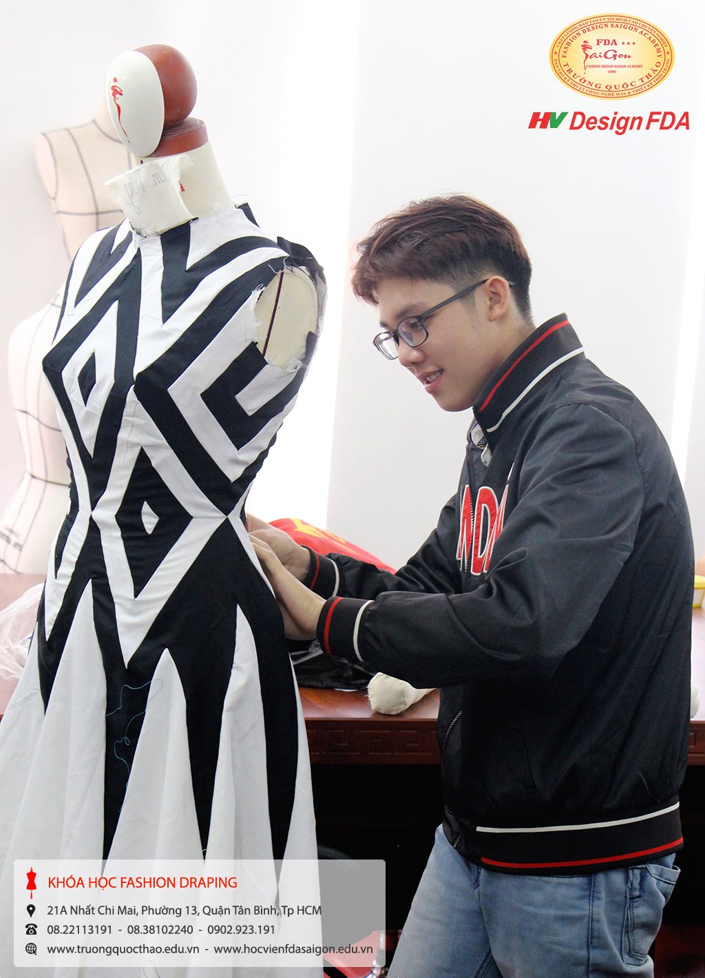 Fashion draping - Dựng rập 3D trên Mannequin fashion draping dung rap 3d tren manocanh