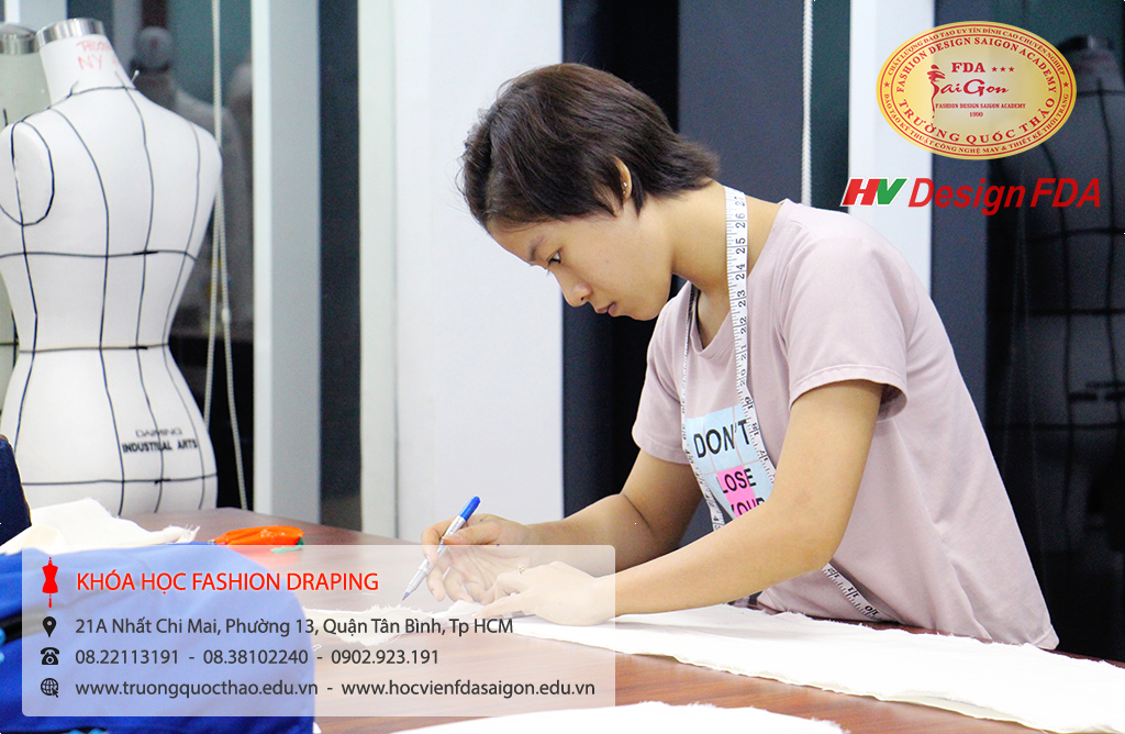 Fashion draping - Dựng rập 3D trên Mannequin