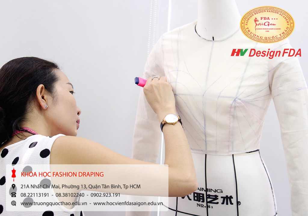 Fashion draping - Dựng rập 3D trên Mannequin fashion draping dung rap 3d tren manocanh