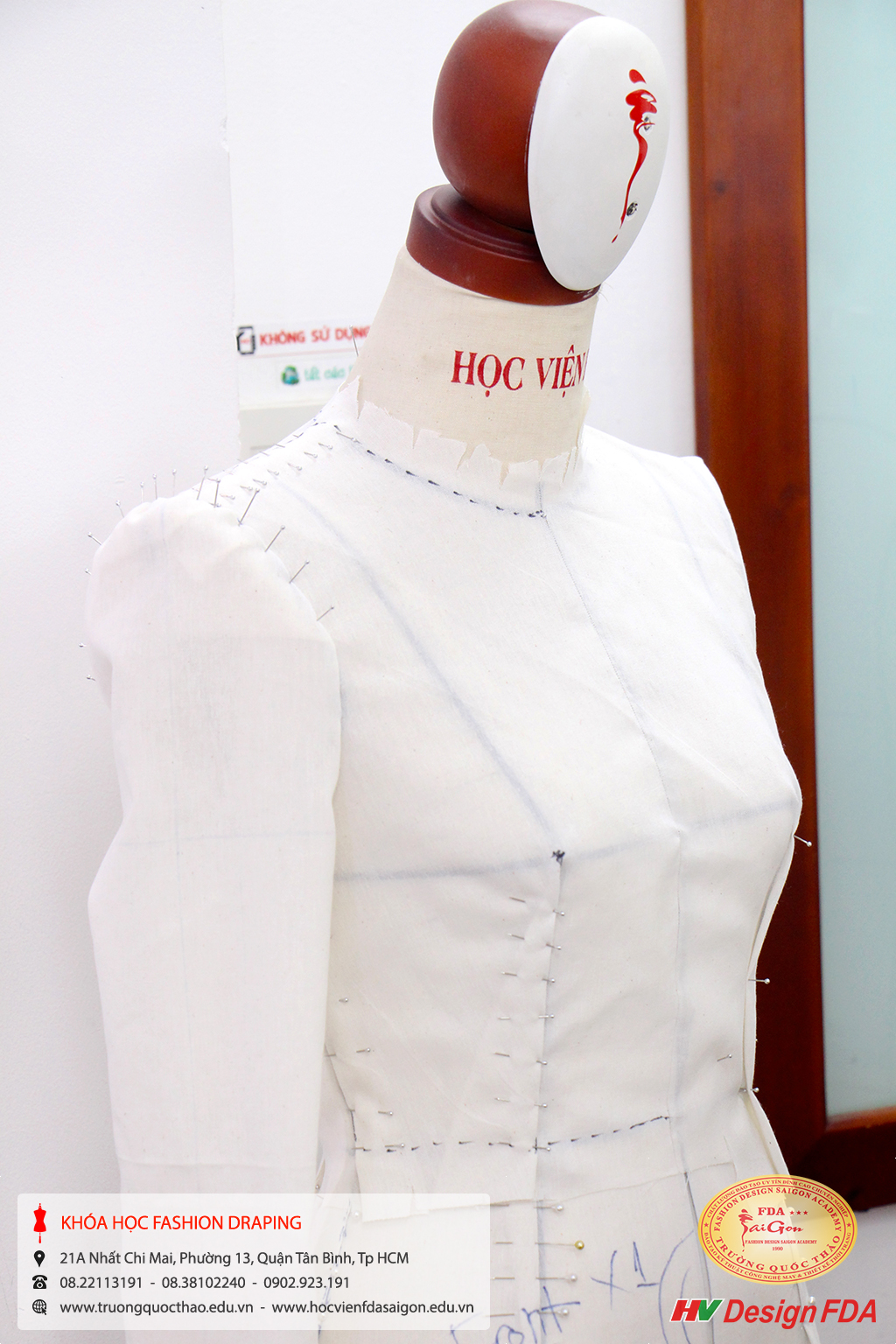 Fashion draping - Dựng rập 3D trên Mannequin fashion draping dung rap 3d tren manocanh