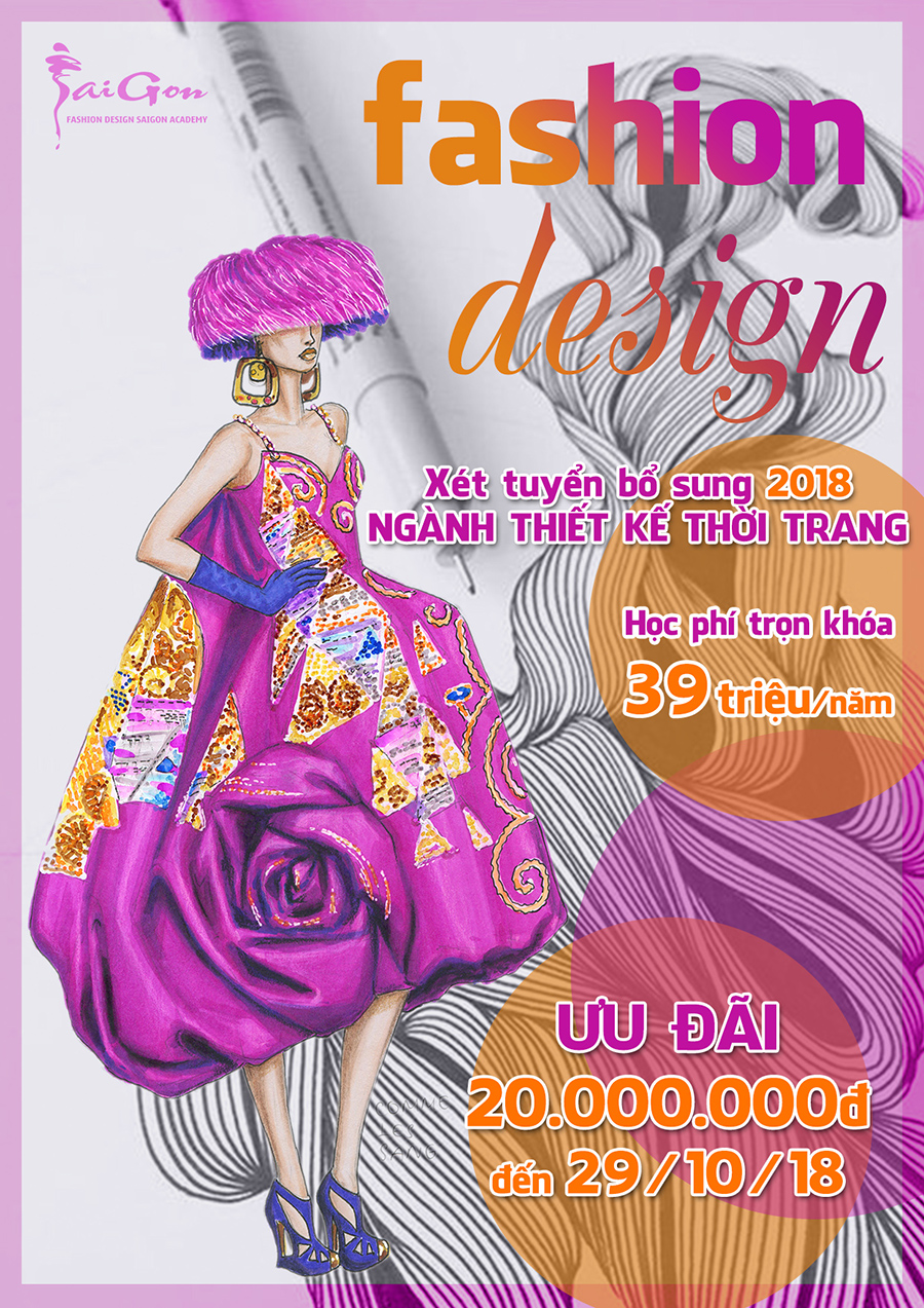 Xét tuyển đợt 2 năm 2018 ngành Thiết kế thời trang Xét tuyển đợt 2 năm 2018 ngành Thiết kế thời trang